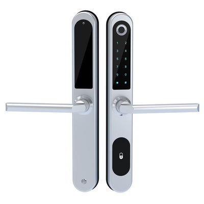 Hình vân tay khung nhôm Bluetooth APP khóa cửa với thẻ mã