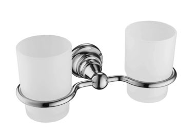 Phụ kiện phòng tắm bằng bạc Hai bàn chải đánh răng tường BMLSB0024-C
