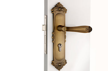Khóa cửa phòng Mortise Set With 130×68 mm Lever Handle Đồng vàng cổ