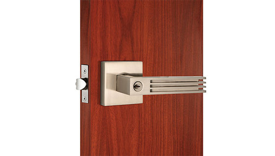 Khóa ống loại ANSI Khóa cổng trước kim loại Khóa satin Nickel Lever