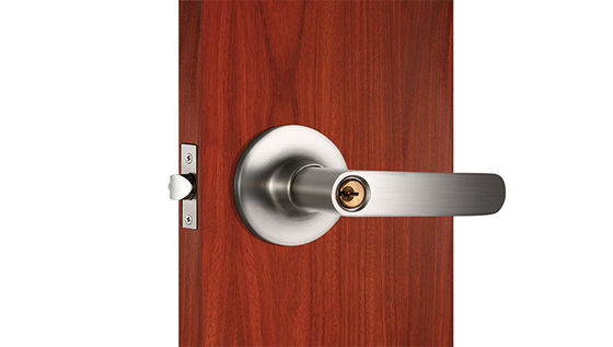 Gỗ kim loại kẽm cầm 65mm Dia Rose Satin Nickel Finish Tubular Entry Leverset