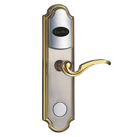 Smart Plated Gold / Nickel Electronic Door Lock RFID Card Khóa cửa không chìa khóa kỹ thuật số