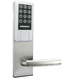 Smart PVD bạc khóa cửa điện tử khóa khóa / thẻ / mật khẩu mở an ninh cao