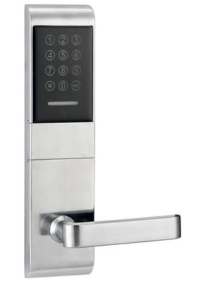 Khóa cửa điện tử màu bạc mở khóa bằng mật khẩu hoặc thẻ Emid