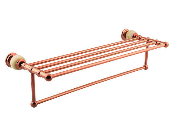 Đĩa Rose Gold Finishing Towel Shelf Phụ kiện phòng tắm Thang khăn