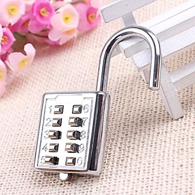 Mini nút nút mã khôi phục kết hợp ổ khóa 10 pin thể thao tủ