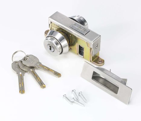 Khóa cửa thủy tinh khung nhôm 2 xi lanh SUS304 Bìa xi lanh