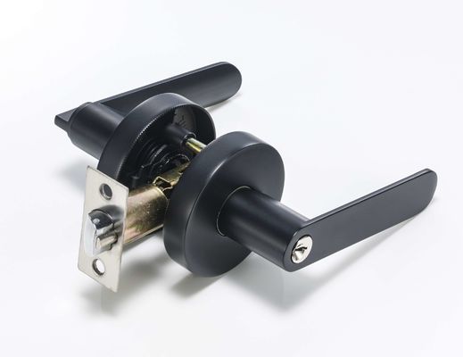 Matte Đen ống tay khóa kim loại kẽm tay cầm đồng xi lanh
