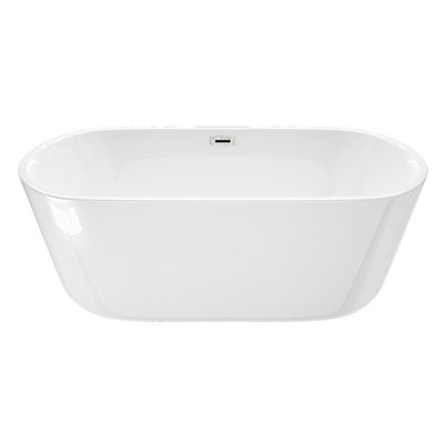 ASTM không trượt Classic hình bầu dục Acrylic tự đứng bồn tắm
