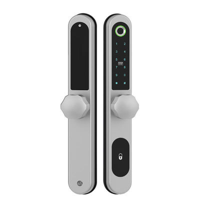 Hình vân tay khung nhôm Bluetooth APP khóa cửa với thẻ mã