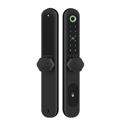 Hình vân tay khung nhôm Bluetooth APP khóa cửa với thẻ mã