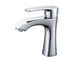 Silver Single Handle Bathroom Faucet / Brass Bathroom Faucets Dễ cài đặt