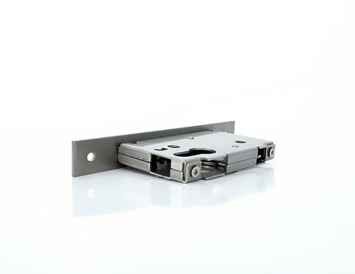 An ninh cửa trượt Mortise khóa cơ thể bạc với hook hợp kim kẽm
