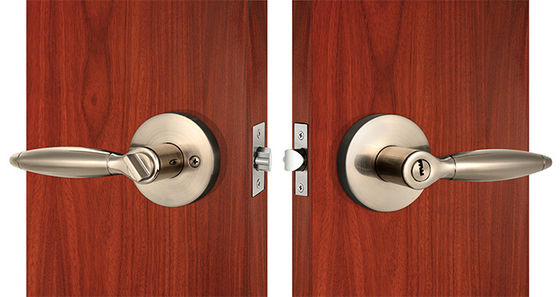 Thép kẽm ống khóa cửa An ninh cao 3 chìa khóa đồng Nickel satin