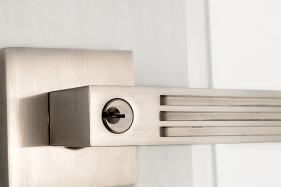 Khóa ống loại ANSI Khóa cổng trước kim loại Khóa satin Nickel Lever