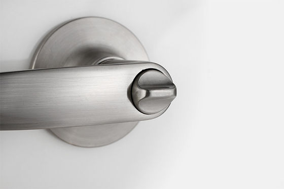 Khóa cửa ống trụ khóa phía trước satin nickel tay cầm