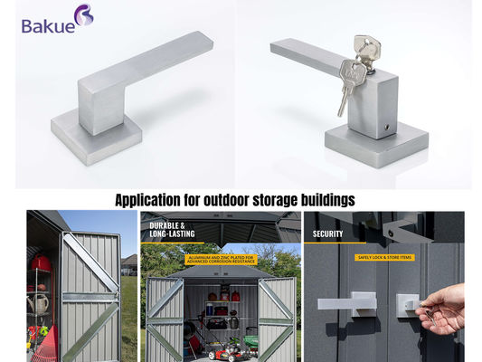 Khóa cửa nhà khoan tay cầm Die Casting 3Key 72H UV ngoài trời khoang khóa