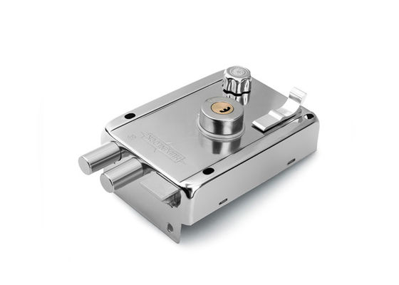 An ninh khóa cửa thép không gỉ khóa vòng cổ với ổ khóa hai xi lanh