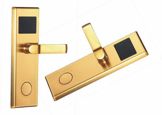PVD Gold Modern House LOCK Hotel Entrance Lock với thẻ / thẻ mở
