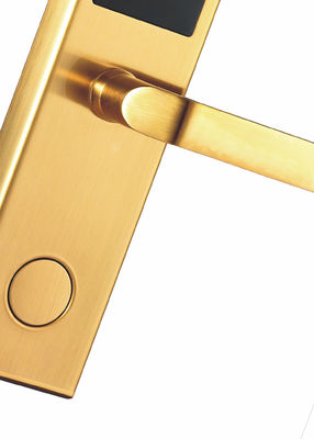 PVD Gold Modern House LOCK Hotel Entrance Lock với thẻ / thẻ mở