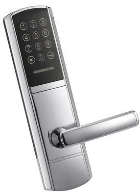Khóa cửa điện tử màu bạc mở khóa bằng mật khẩu hoặc thẻ Emid