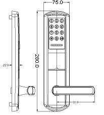 Thẻ mở Sơn 38mm 50mm khóa cửa thông minh