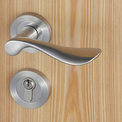 Đổ thép thép không gỉ cứng tay cầm Mortise cửa khóa 54mm đường kính escutcheon