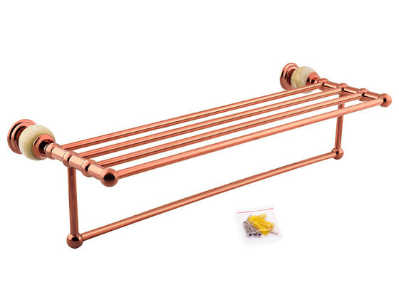 Đĩa Rose Gold Finishing Towel Shelf Phụ kiện phòng tắm Thang khăn