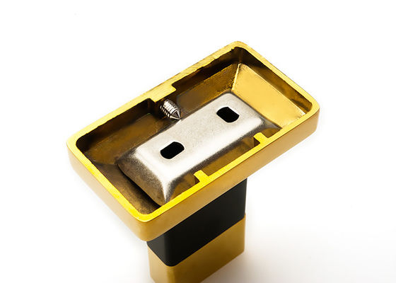 Gold Modern Glass Shelf / Wall Mount Toothbrush Holder Phụ kiện phòng tắm