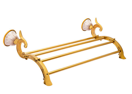 Bàn khăn gốm đồng / hợp kim kẽm Vật liệu phòng tắm vàng 1861g cho phòng tắm gia đình