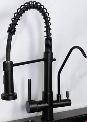 Three Way Smart Kitchen Faucet 2.2 GPM 80 PSI Màu đen và niken