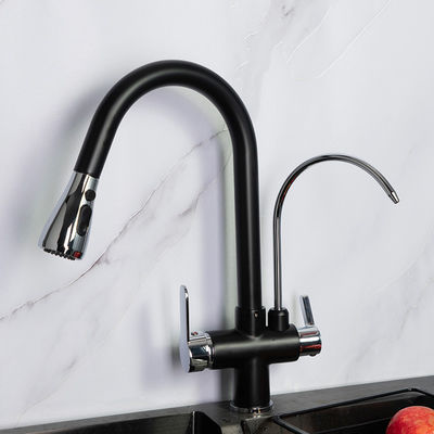 Nhiều màu thông minh bồn rửa nhà bếp vòi nước 3 Way Stainless Steel