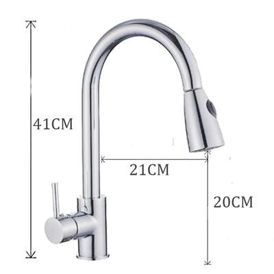 Phòng tắm Phòng tắm Nickel Phòng bếp Máy bồn rửa rút ra Máy trộn vòi bồn rửa ẩm Máy bồn rửa ẩm