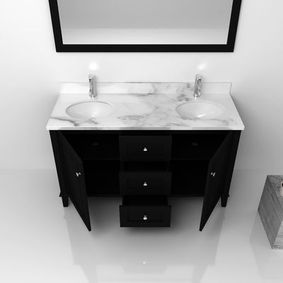 Đồ nội thất vệ sinh hiện đại Bộ tủ tắm với bồn rửa kép