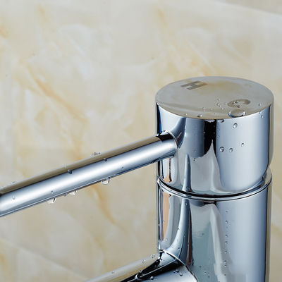 Các vòi bồn rửa Chrome cơ học không có lối thoát nước tinh khiết