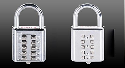 Mini nút nút mã khôi phục kết hợp ổ khóa 10 pin thể thao tủ