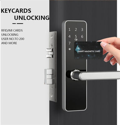 Smart Door Lock Keyless NFC / IC Card Unlock Touchscreen Keypad Khách sạn APP