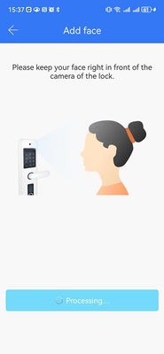 Black Smart Door Knuck Palm Vein / Nhận dạng khuôn mặt / Video Cat Eye IP65