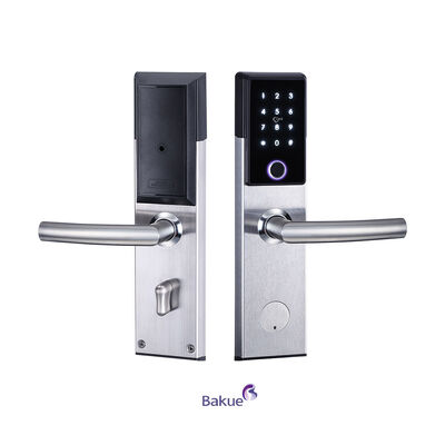 Khóa cửa thông minh chịu lửa 120 phút  Sơn  Truy cập an toàn Bluetooth WiFi Mã thẻ Khóa cơ tùy chọn
