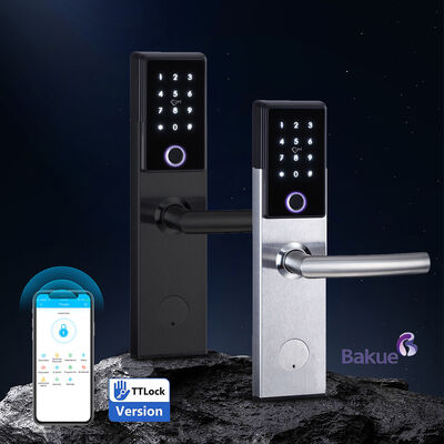 Khóa cửa thông minh chịu lửa 120 phút  Sơn  Truy cập an toàn Bluetooth WiFi Mã thẻ Khóa cơ tùy chọn
