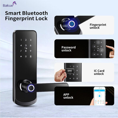 Khóa cửa thông minh có mã thông tin một lần Mã thông tin eKey bất cứ nơi nào hoặc bất cứ ai và được cung cấp bởi 4pcs AA pin kiềm Bắn 60min