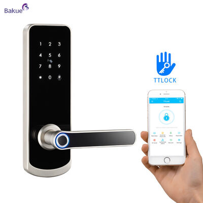 Chốt cửa thông minh chống cháy 60min Phù hợp Độ dày cửa 38 đến 50mm 60min Chốt cửa thông minh chống cháy với WiFi eKey APP Thiết bị quản lý truy cập từ xa