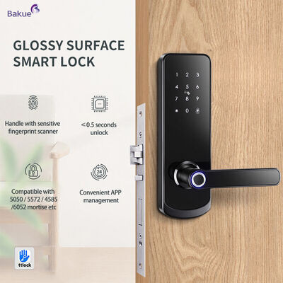 Chốt cửa thông minh chống cháy 60min Phù hợp Độ dày cửa 38 đến 50mm 60min Chốt cửa thông minh chống cháy với WiFi eKey APP Thiết bị quản lý truy cập từ xa