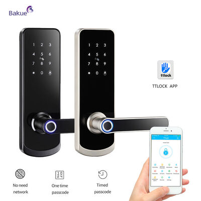 Chốt cửa thông minh chống cháy 60min Phù hợp Độ dày cửa 38 đến 50mm 60min Chốt cửa thông minh chống cháy với WiFi eKey APP Thiết bị quản lý truy cập từ xa