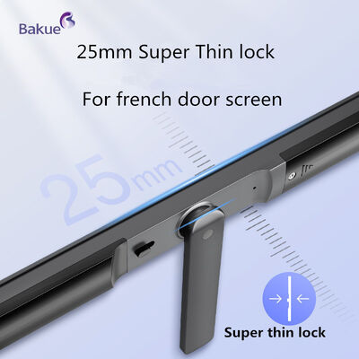 Khóa cửa kỹ thuật số thông minh siêu mỏng 25mm với nhiều phương pháp mở khóa và dung lượng người dùng không giới hạn