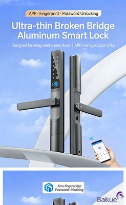 AA pin Smart Digital Door Lock Smart Door Lock Ultra Height Lock Ultra Thin 25mm Lock Screen Khóa cửa Thiết bị truy cập
