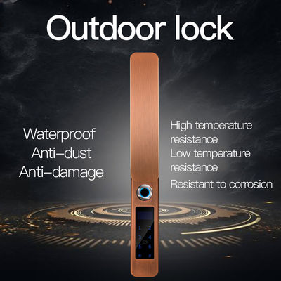 IP68 chống nước FPC dấu vân tay Smart Door Lock Bluetooth Antique