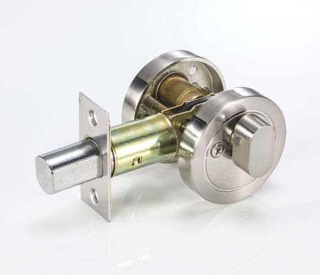 Cơ thể kẽm Đồng Cylinder Circle Deadbolt Lock Satin Nickel