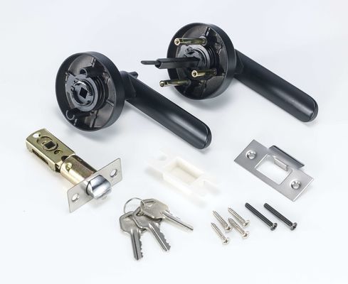 Matte Đen ống tay khóa kim loại kẽm tay cầm đồng xi lanh
