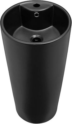 Màn rửa tắm gọn gọn màu trắng gạch gạch với Chrome Finish Overflow